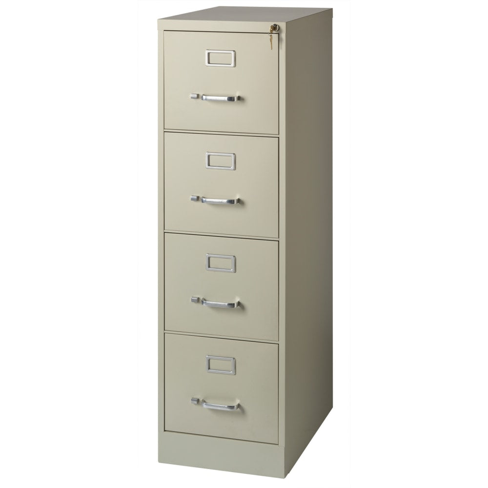 WorkPro 22inD Vertical 4-Drawer File Cabinet, Putty