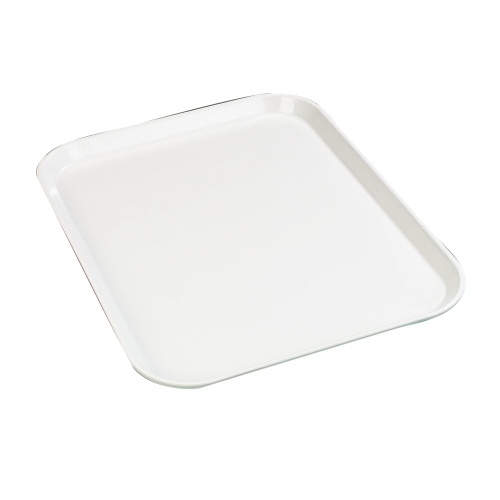 Carlisle Glasteel Trays, 18in x 14in, Bone White, Pack Of 12