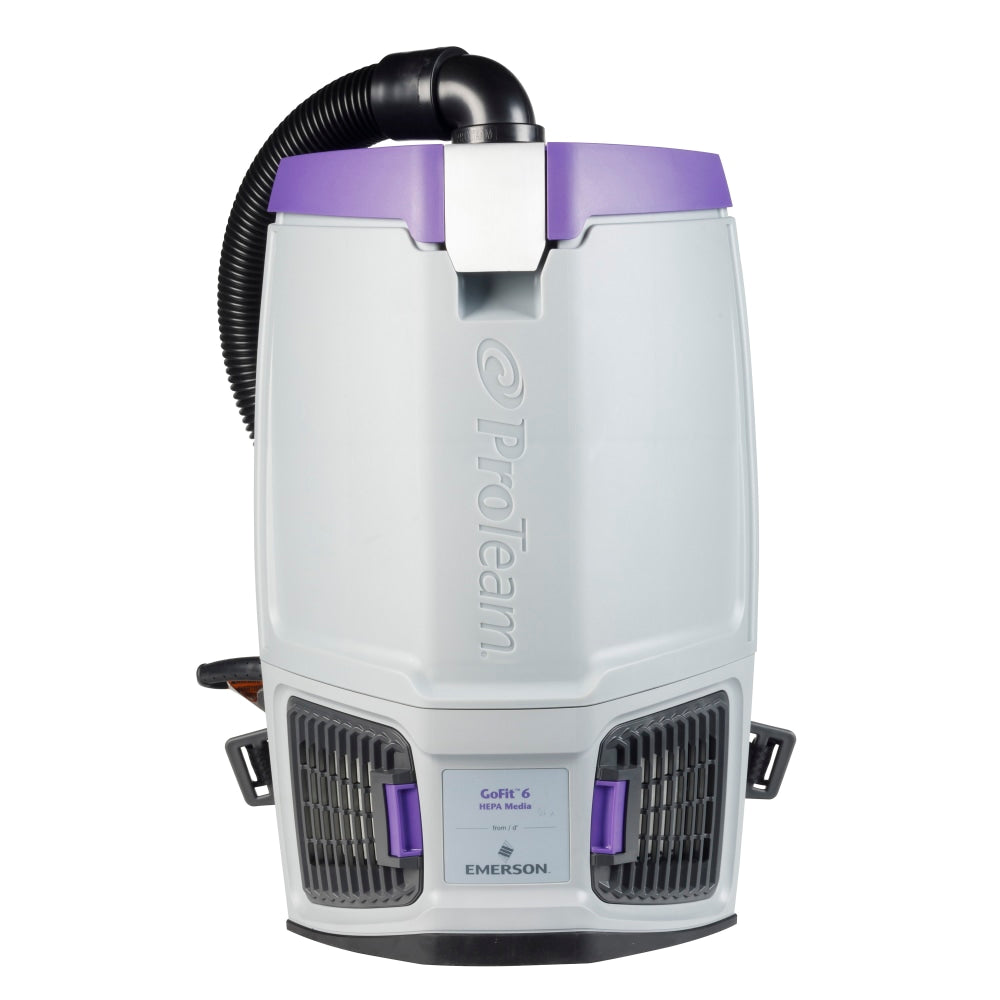 ProTeam GoFit 6 Qt Dry Pick-Up Commercial Backpack Vacuum, With ProBlade Carpet Tool Kit