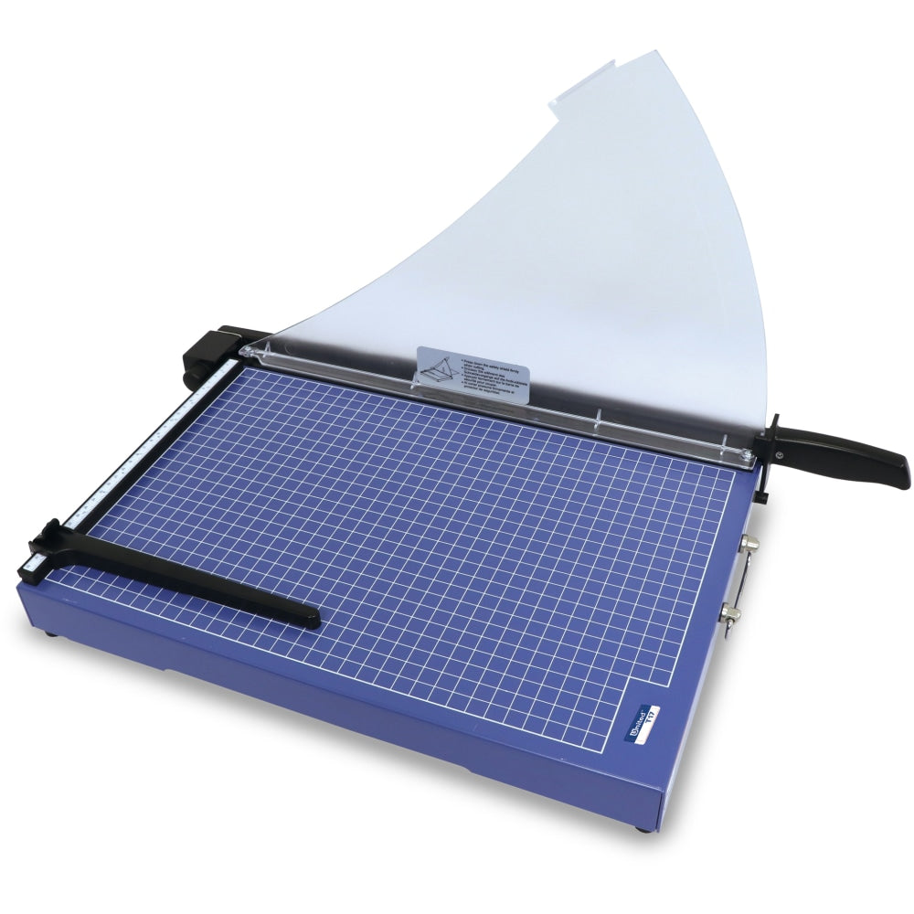 United Office-Grade Guillotine Paper Trimmer, 17in, Blue