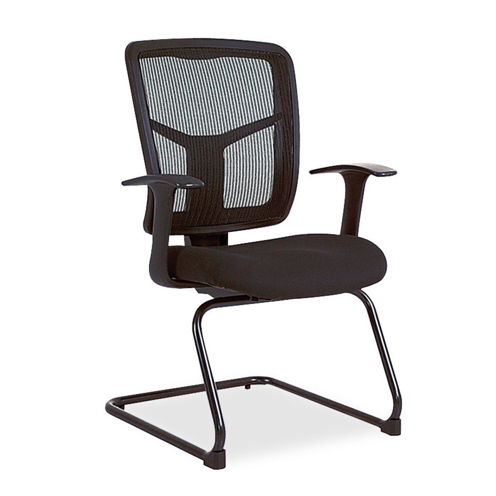 Lorell Ergonomic Mesh Guest Chair, Black