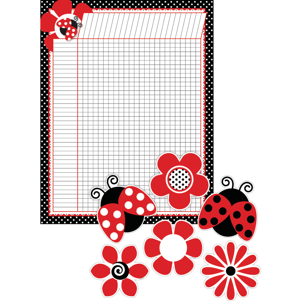 Barker Creek Chart And Accent Set, 5 1/2in x 22in, Just Dotty