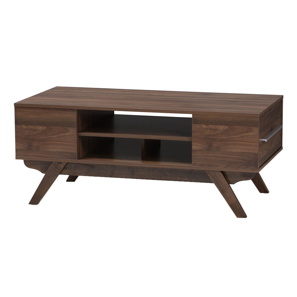 Baxton Studio Patrick Walnut Coffee Table, Brown