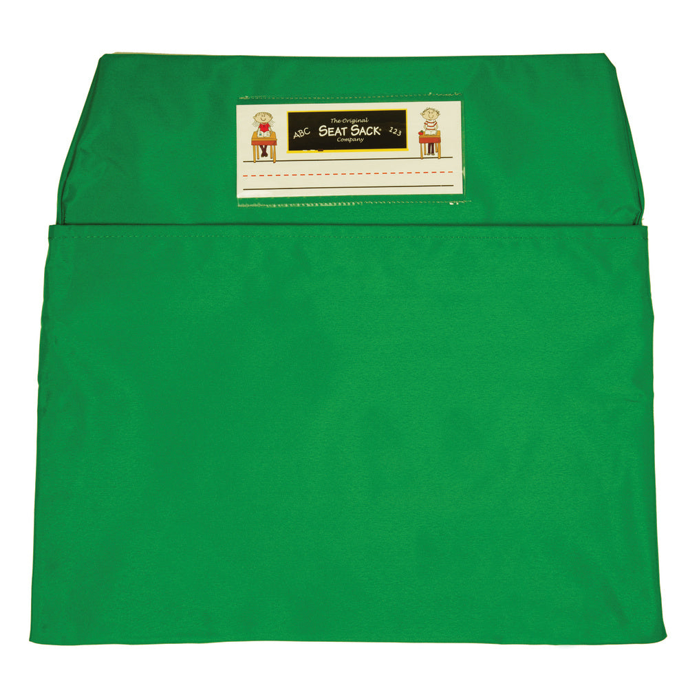 Seat Sack Chair Pocket, Standard, 14in, Green, Pack Of 2