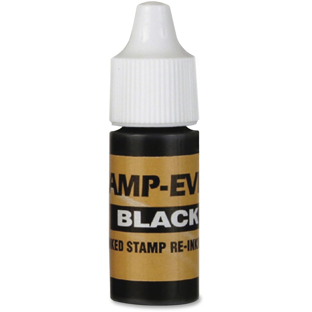 Stamp-Ever Universal Stamp Squeeze Ink Refill - 1 Each - Black Ink - 0.24 fl oz