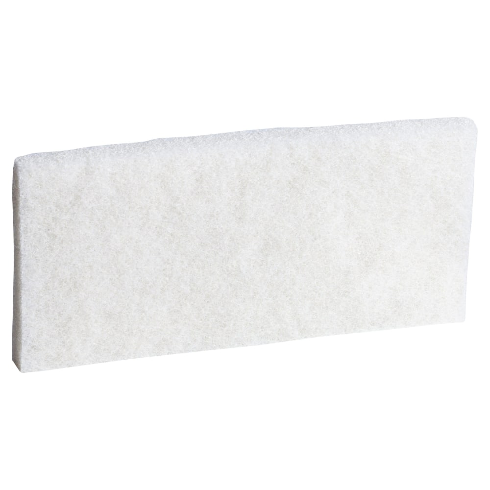 3M Doodlebug Cleaning Pads, 8440, 4 5/8in x 10in, White, Pack Of 5 Pads