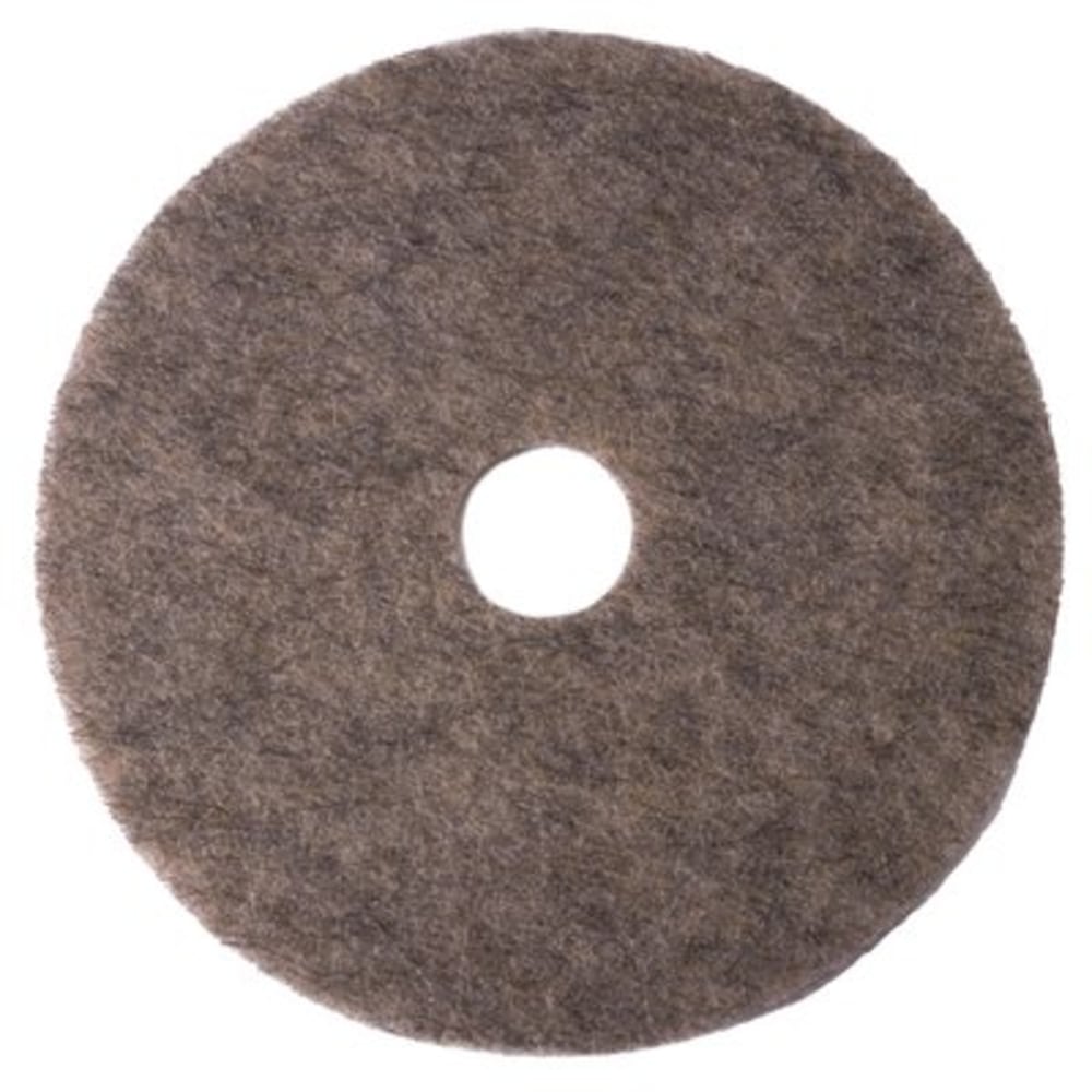 Niagara 3700N Super Hogs Hair Burnishing Pad, 19in, Gray, Case Of 5 Pads