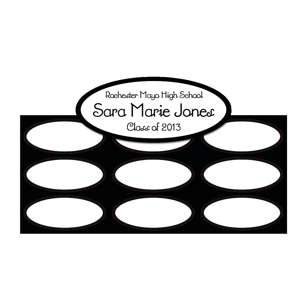 Great Papers! Imprintable Seals, 2 3/4in x 1 1/8in, Black Border, Pack Of 54