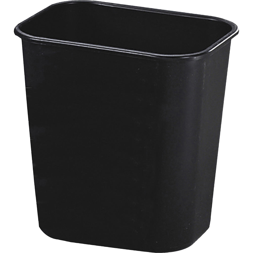 Rubbermaid Commercial Deskside Wastebaskets, 3.25 Gallons, Black, Set Of 12 Wastebaskets