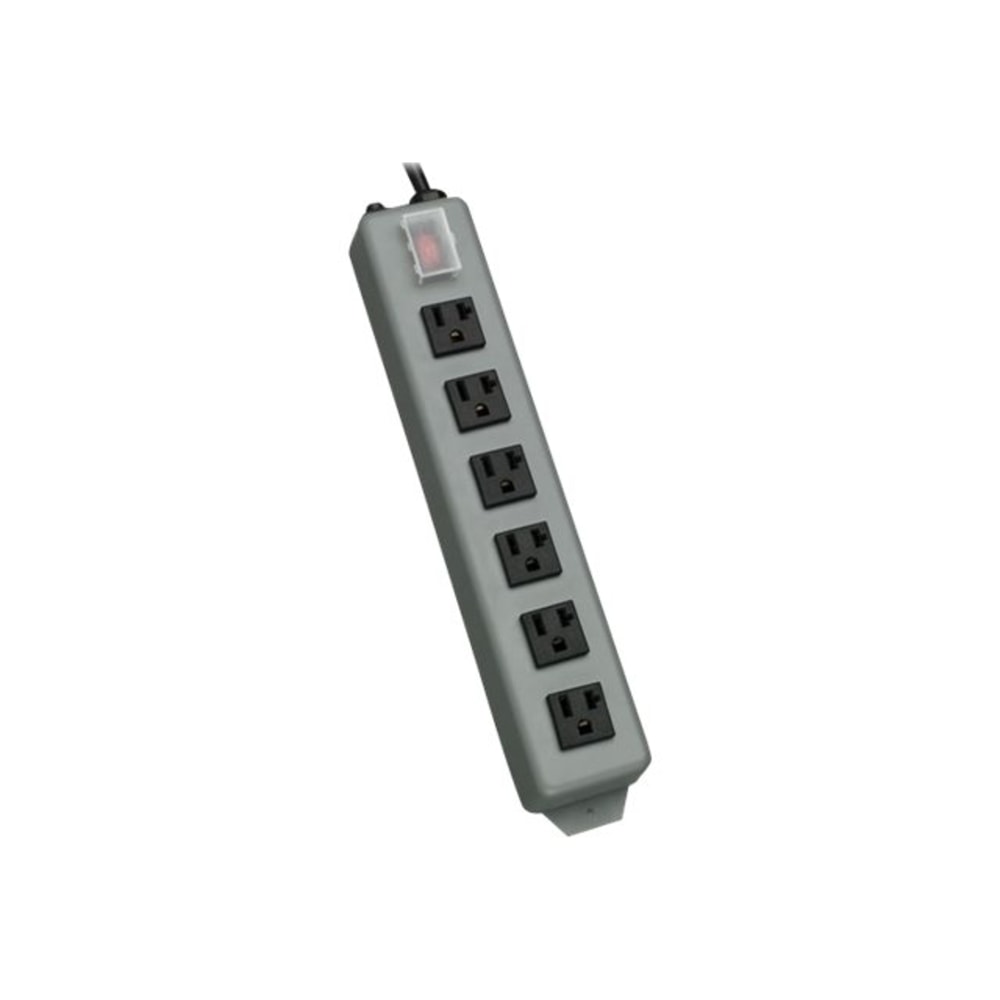 Tripp Lite Waber Industrial Power Strip 6 outlet 15ft Cord 5-20P - Power distribution strip - 20 A - AC 120 V - input: NEMA 5-20 - output connectors: 6 (NEMA 5-20) - black, blue gray