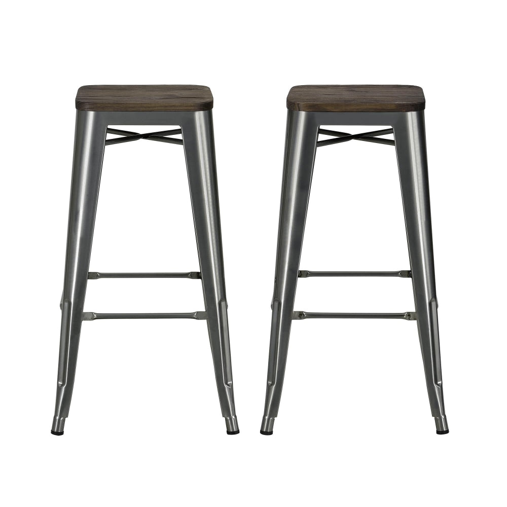 DHP Fusion Backless Bar Stool, Charcoal