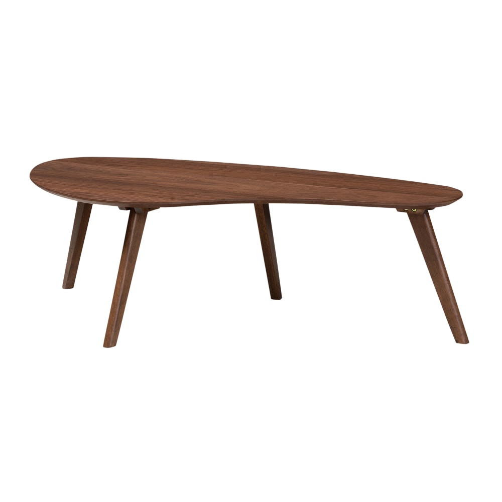 Baxton Studio Mid-Century Modern Coffee Table, 15inH x 47-1/4inW x 23-5/8inD, Walnut