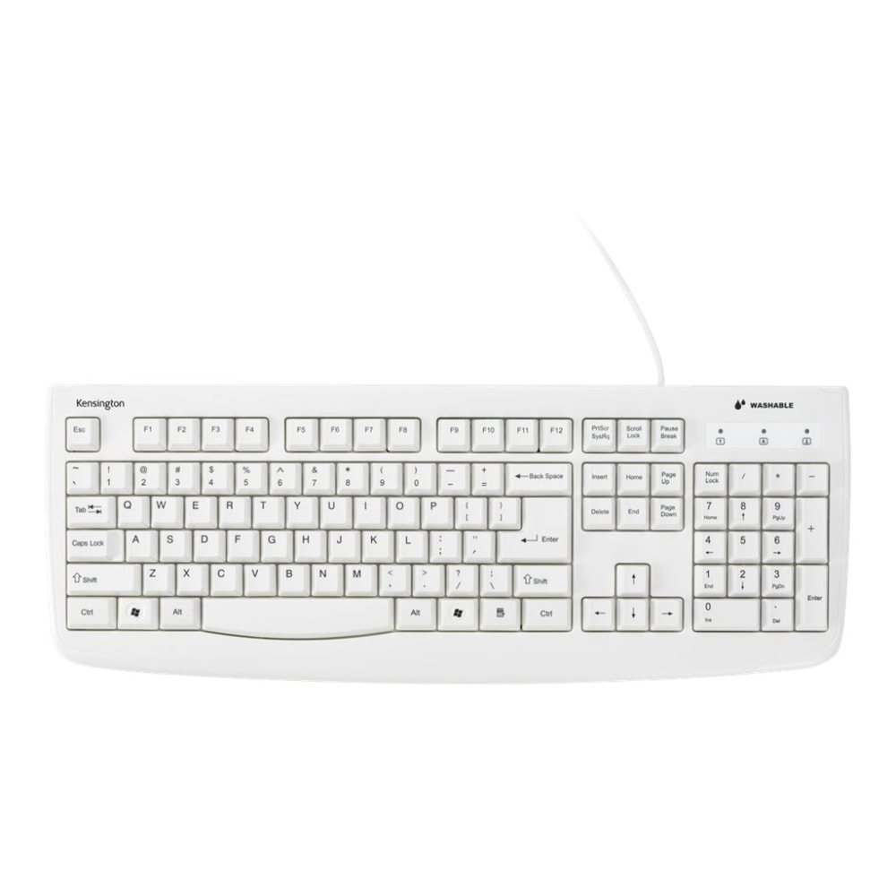 Kensington Wired Keyboard With Antimicrobial Protection