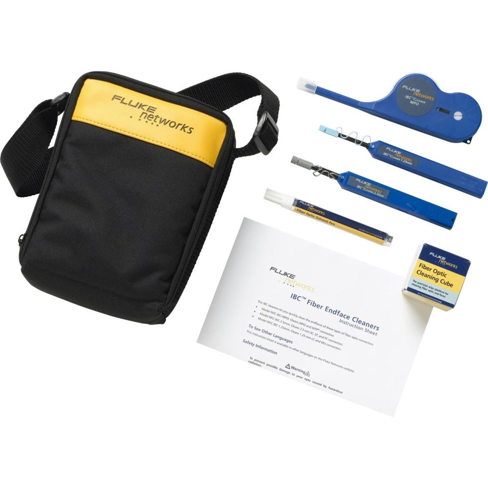 Fluke Networks NFC-KIT-CASE-E Fiber Optic Cleaning Kit - For Fiber Optic - Lint-free - 1