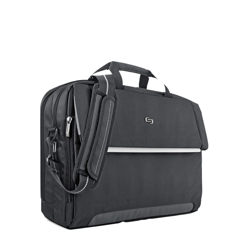 Solo New York Chrysler Briefcase For 17.3in Laptops, Black