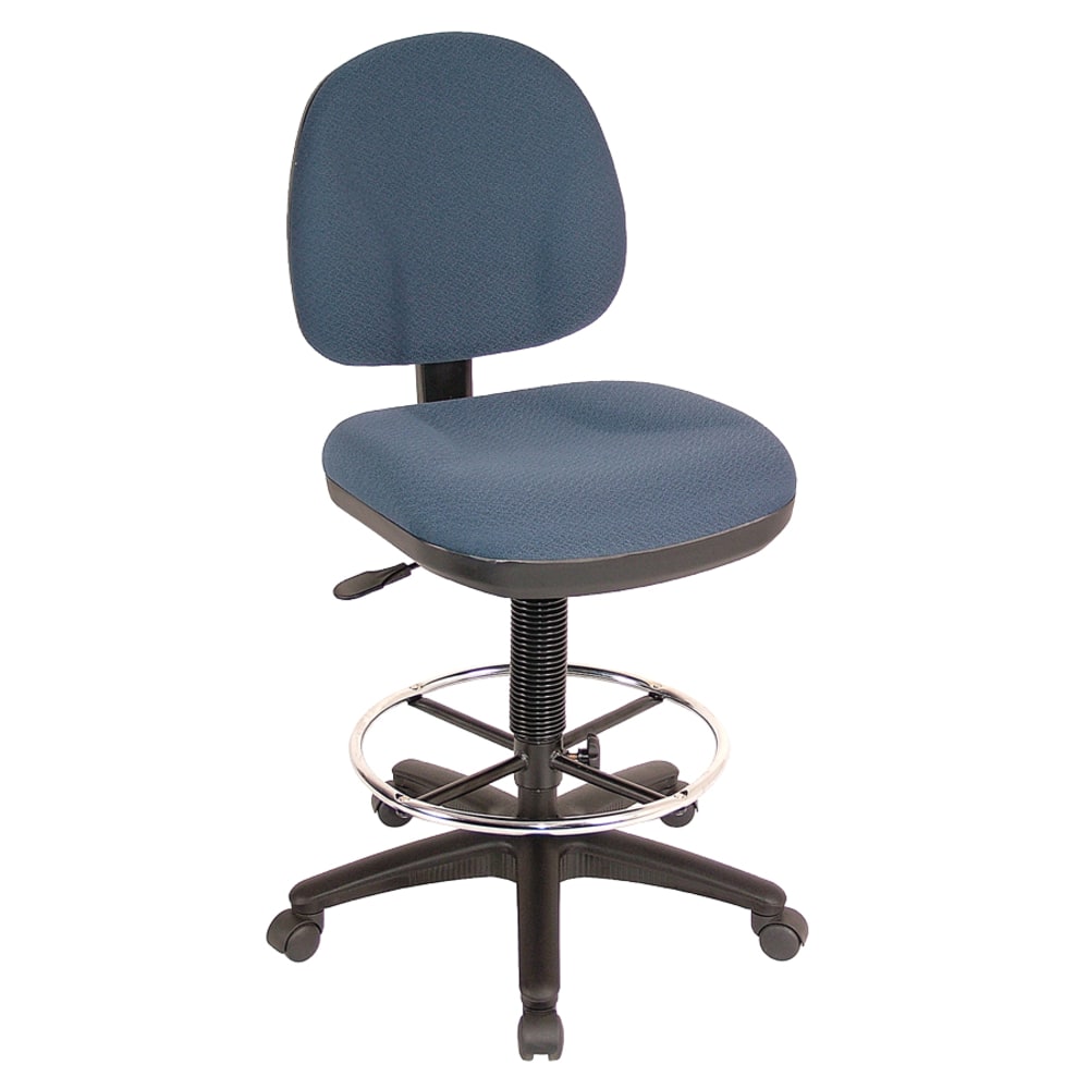 Lorell Millenia Pneumatic Task Stool, Blue