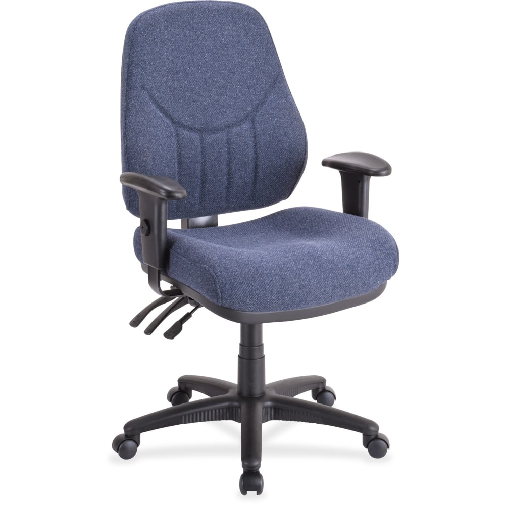 Lorell Baily Series High-Back Multi-Task Chair, Blue