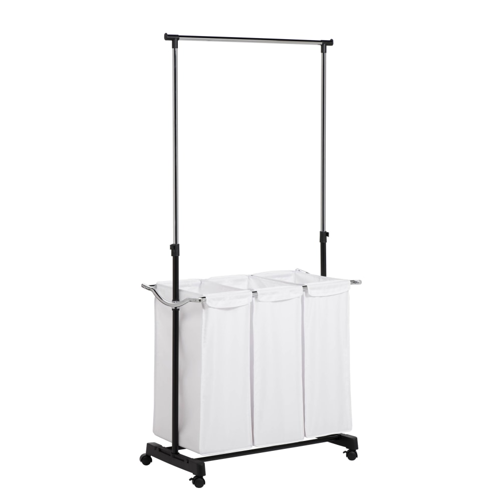 Honey-Can-Do Adjustable-Height Laundry Center, Chrome
