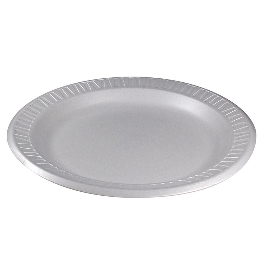 Dart Laminated Foam Plates, 9in, White, Pack Of 125 Plates