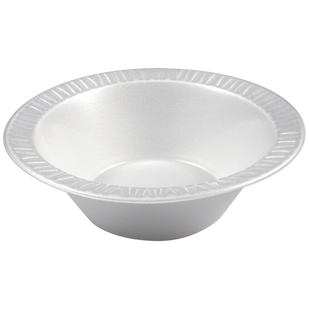 Dart Laminated Foam Bowls, 12 Oz., White, Pack Of 125