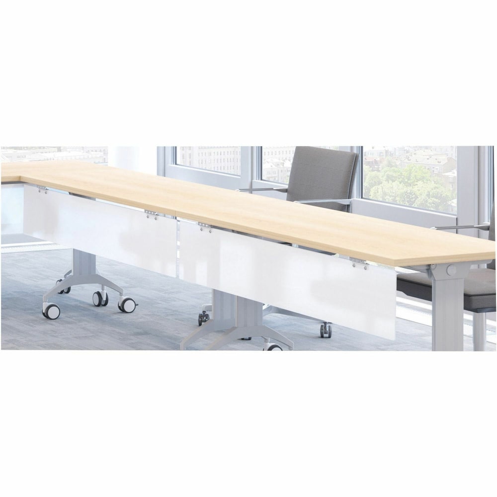 Special-T 47in Tabletop Acrylite Modesty Panel - 47in Length x 10in Height - Acrylic - Frosted White