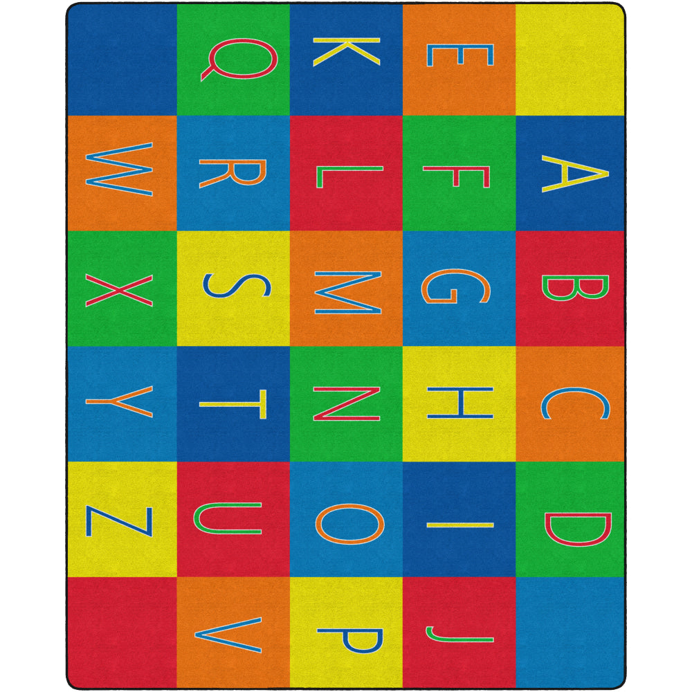 Flagship Carpets Alphabet Seating Rug, 10ft 9in x 13ft 2in, Multicolor