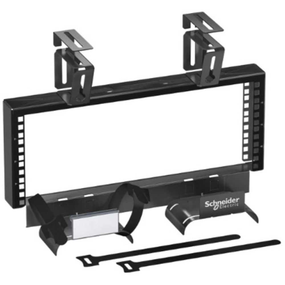 APC by Schneider Electric Overhead Zone Cabling 4U 19 in (482 mm)W Patch Frame - For Networking, Airflow System - 4U Rack Height x 19in Rack Width - Rack-mountable - Black - 33 lb Static/Stationary Weight Capacity - TAA Compliant