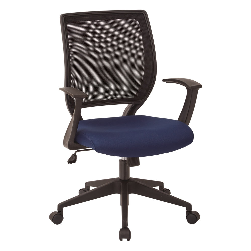 Office Star Work Smart Mesh Task Chair, Navy/Black