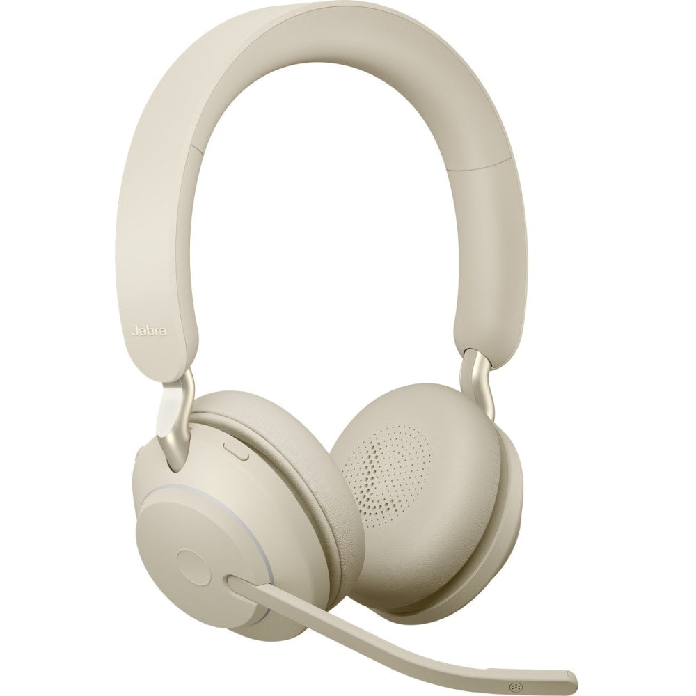 Jabra Evolve2 65 Headset - Stereo - USB Type A - Wireless - Bluetooth - Over-the-head - Binaural - Supra-aural - Beige