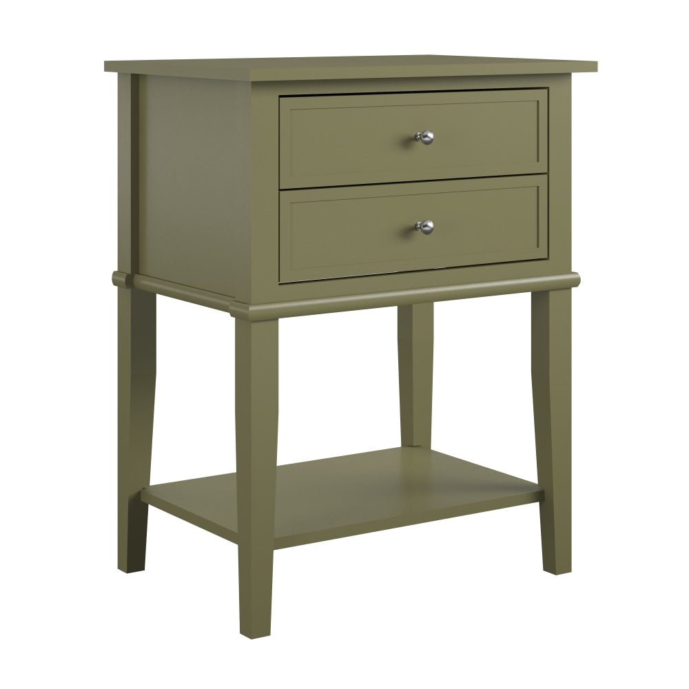 Ameriwood Home Franklin Accent Table, 28inH x 22inW x 15-1/2inD, Olive