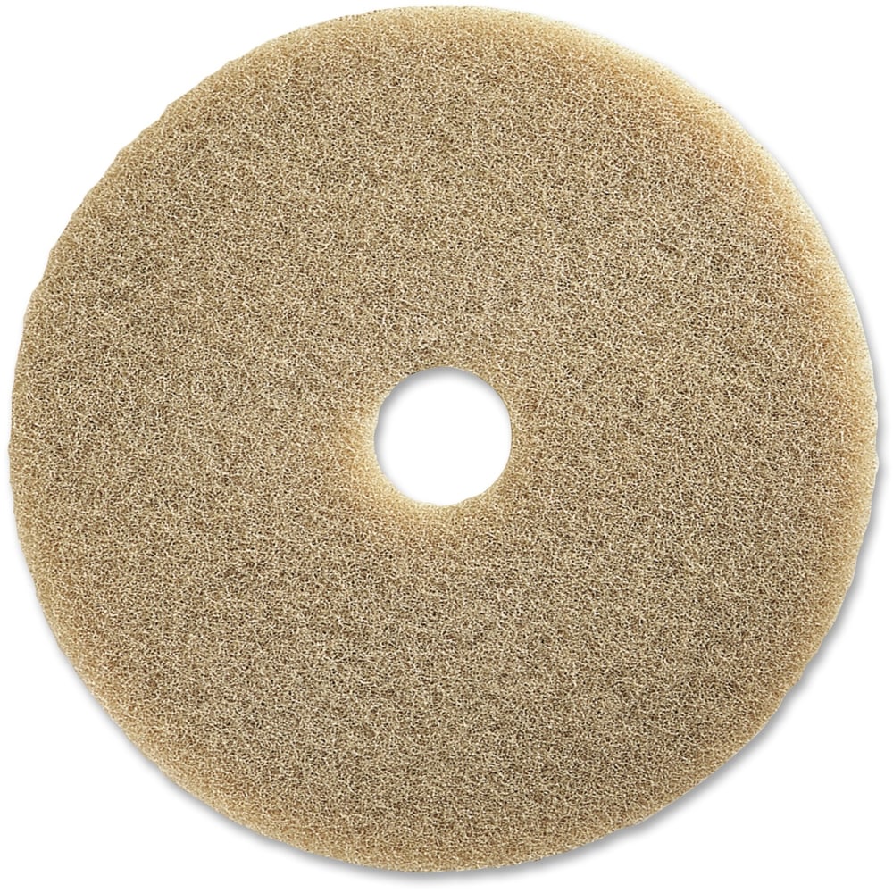 Genuine Joe Ultra High-speed Floor Pad, 20in Diameter, Natural, Carton Of 5