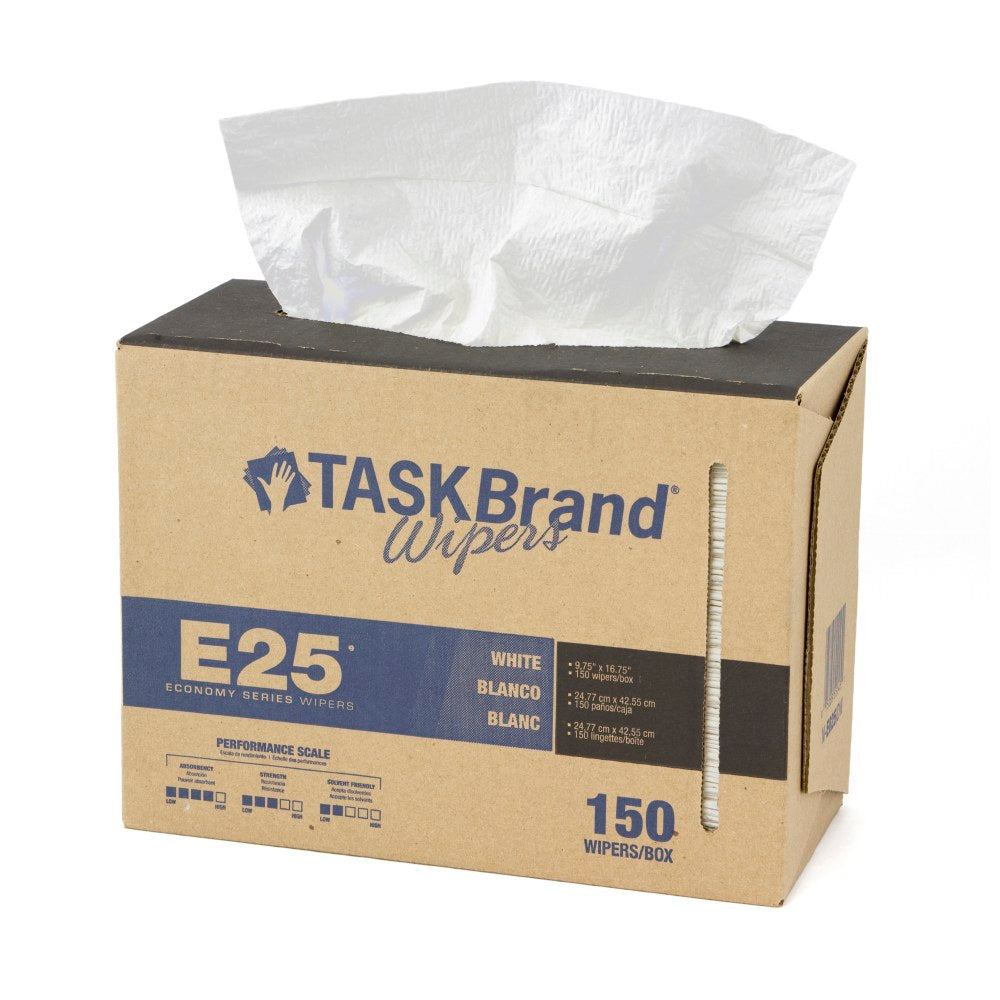 Hospeco TaskBrand E25 Scrim Reinforced Wipers, 16-13/16inH x 14-1/2inD, 150 Sheets Per Pack, Case Of 6 Packs