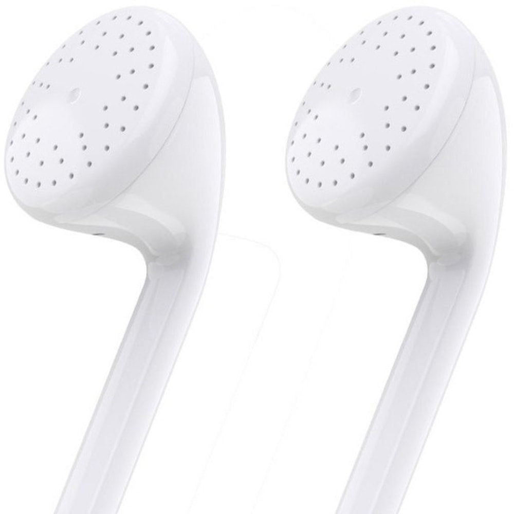 4XEM Earbud Headphones With Remote And Microphone For iPhone, iPod And iPad Devices, White