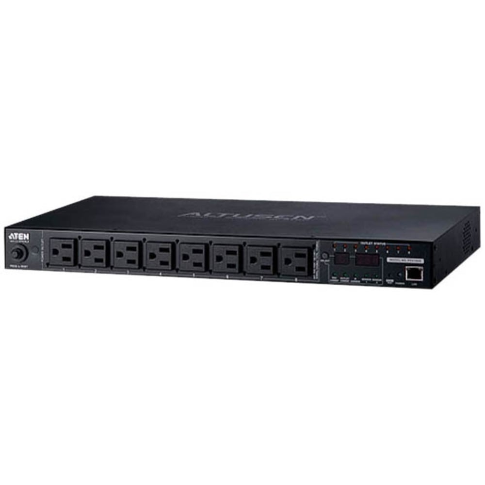 ATEN ALTUSEN PE6108G - Power distribution unit - AC 100-240 V - 2.4 kW - Ethernet 10/100 - input: IEC 60320 C14 - output connectors: 8 - 1U