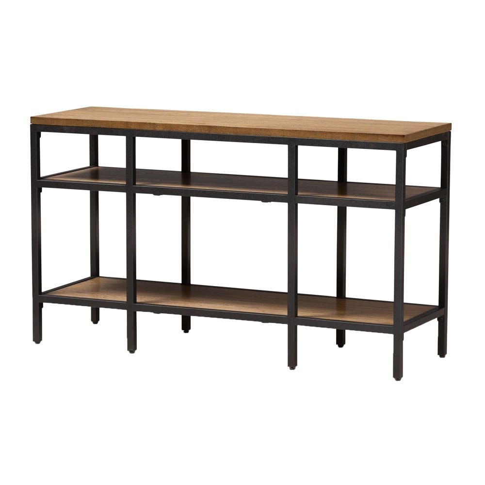 Baxton Studio Xaver Console Table, Brown/Black