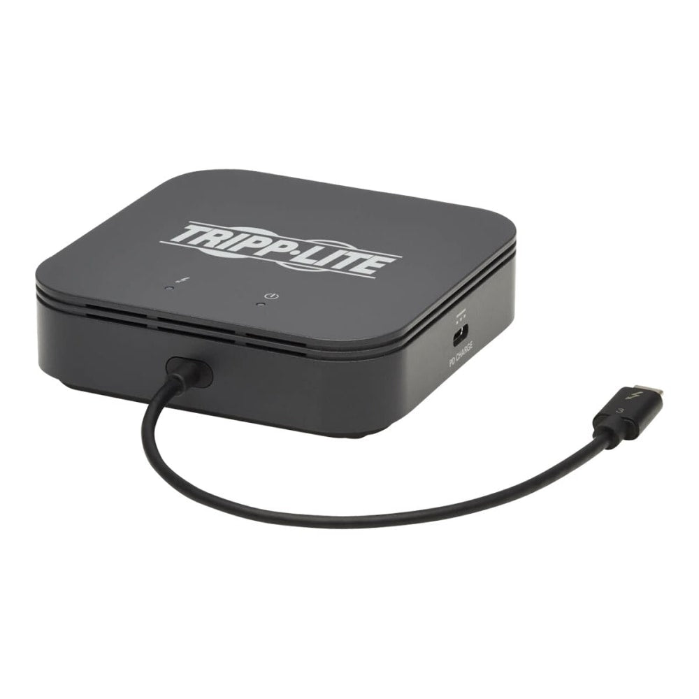 Tripp Lite Thunderbolt 3 Dock, Dual Display - 8K DisplayPort, 4K HDMI, USB 3.1 Gen 2, USB-A Hub, GbE, 60W PD Charging, Black - Docking station - Thunderbolt 3 - HDMI, DP - 1GbE