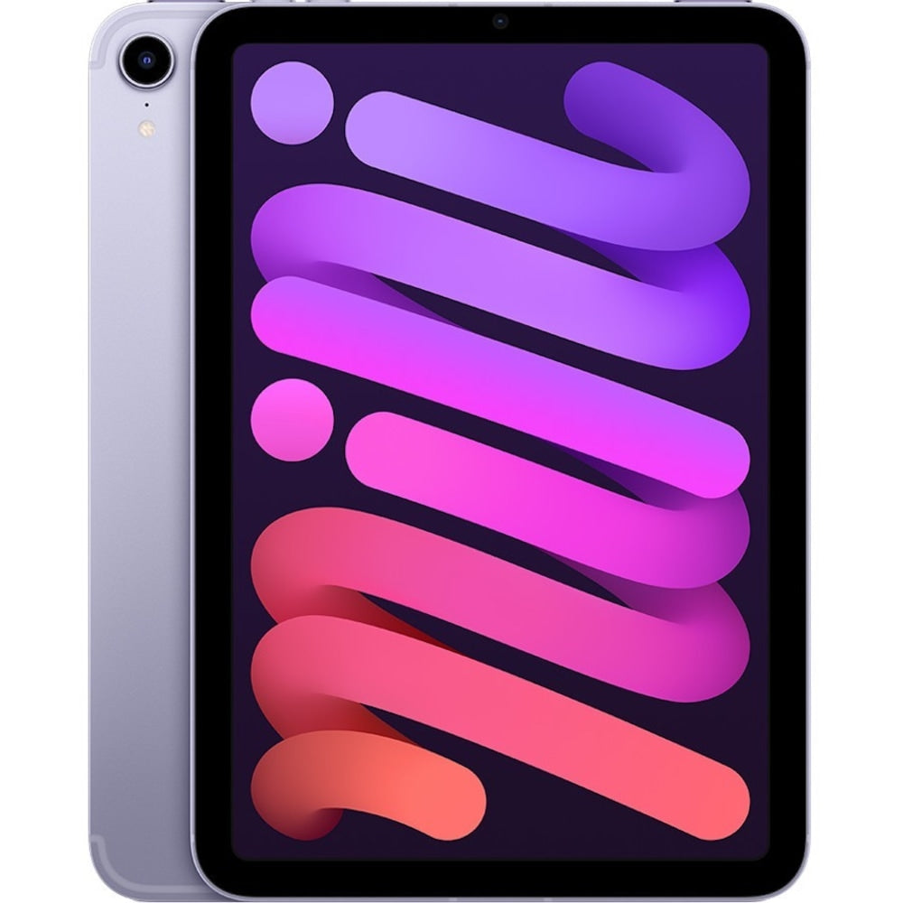 Apple iPad mini (6th Generation) Tablet, 8.3in Touchscreen, 4GB Memory, 64GB Storage, iPadOS 15, 5G, Purple, Apple A15 Bionic SoC
