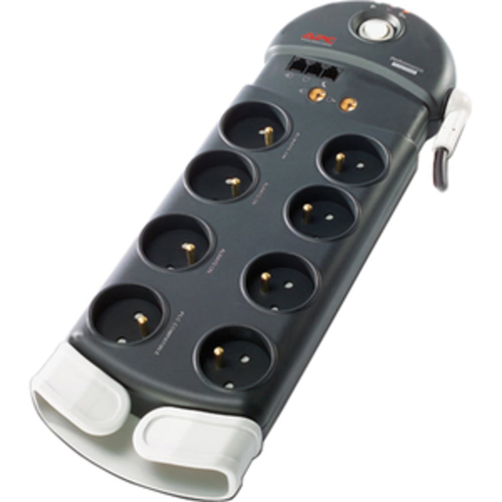 APC by Schneider Electric SurgeArrest 8-Outlets Surge Suppressor - 8 x AC Power - 2500 J - 230 V AC Input - 8 ft