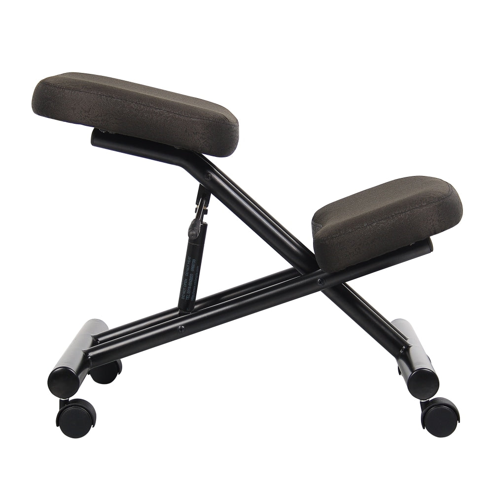 Boss Office Products Ergonomic Kneeling Stool, 25inH x 19 1/2inW x 26inD, Black