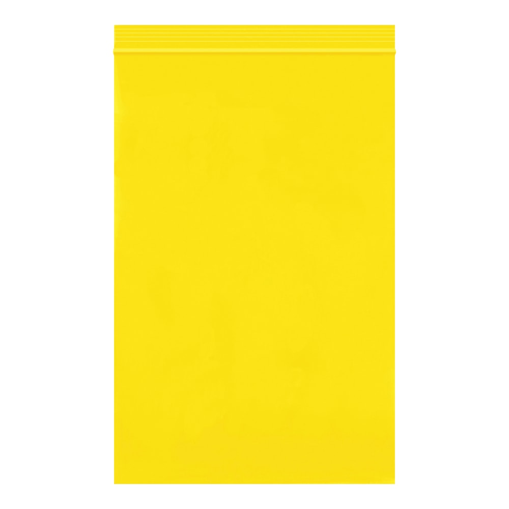 Partners Brand 2 Mil Colored Reclosable Poly Bags, 6in x 9in, Yellow, Case Of 1000