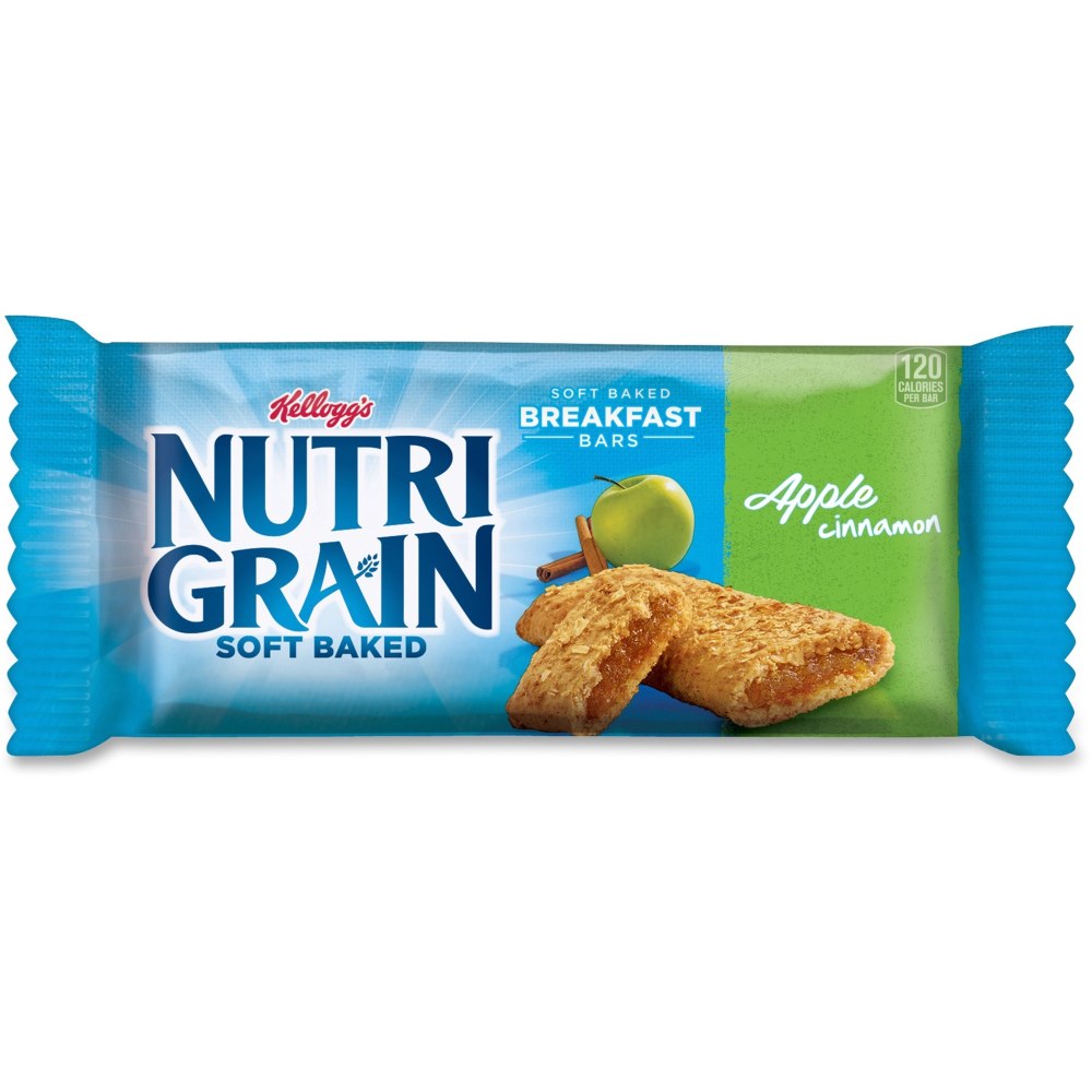 Kelloggs Nutri-Grain Bars, Apple Cinnamon, 1.3 Oz, Box Of 16