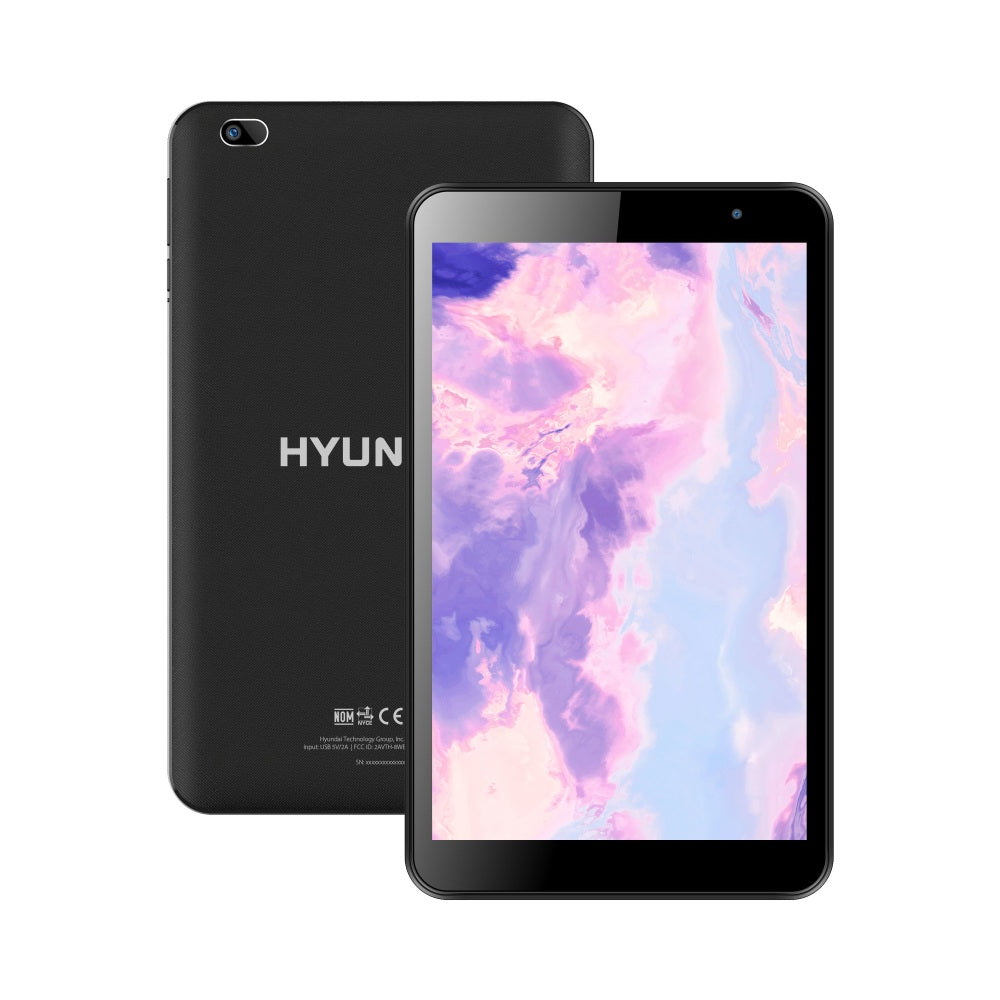 Hyundai HyTab Plus 8WB1 Wi-Fi Tablet, 8in Screen, 3GB Memory, 32GB Storage, Android 11, Black