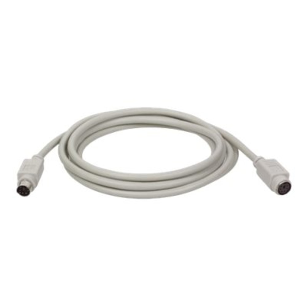 Tripp Lite 50ft Keyboard Mouse Extension Cable PS/2 Mini-DIN6 M/F 50ft - Keyboard / mouse extension cable - PS/2 (M) to PS/2 (F) - 50 ft - molded - beige