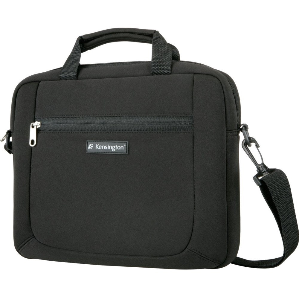 Kensington Simply Portable SP12 Carrying Case (Sleeve) for 12in Notebook, Chromebook - Black - Neoprene Exterior Material - Handle, Carrying Strap - 1.8in Height x 12.1in Width x 14.3in Depth - 1 Pack