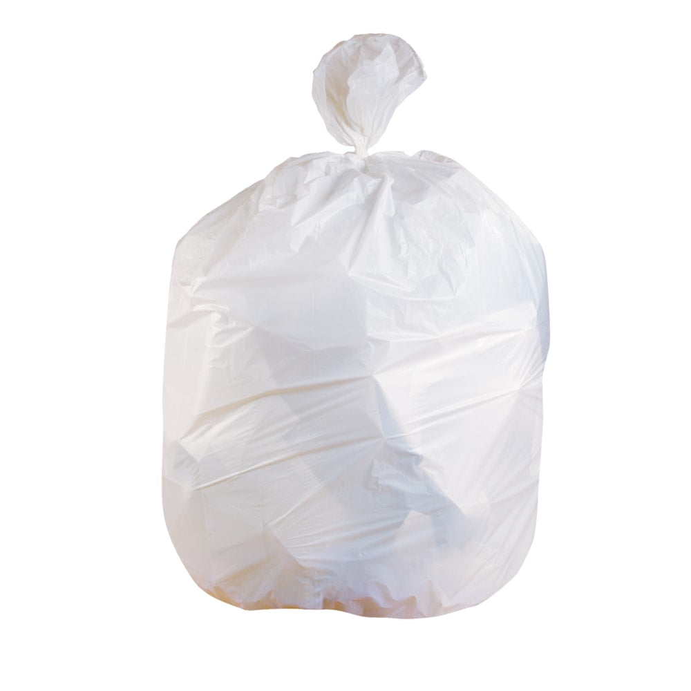 Heritage Low-Density Can Liners, 0.75-mil, 45 Gallons, 46in x 40in, White, Case Of 100 Bags
