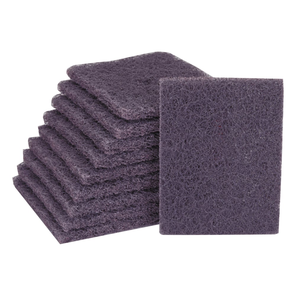 SKILCRAFT Nylon Griddle Polishing Pads, 4in x 6in, Black, Pack Of 60 Pads (AbilityOne 7920-00-891-7537)