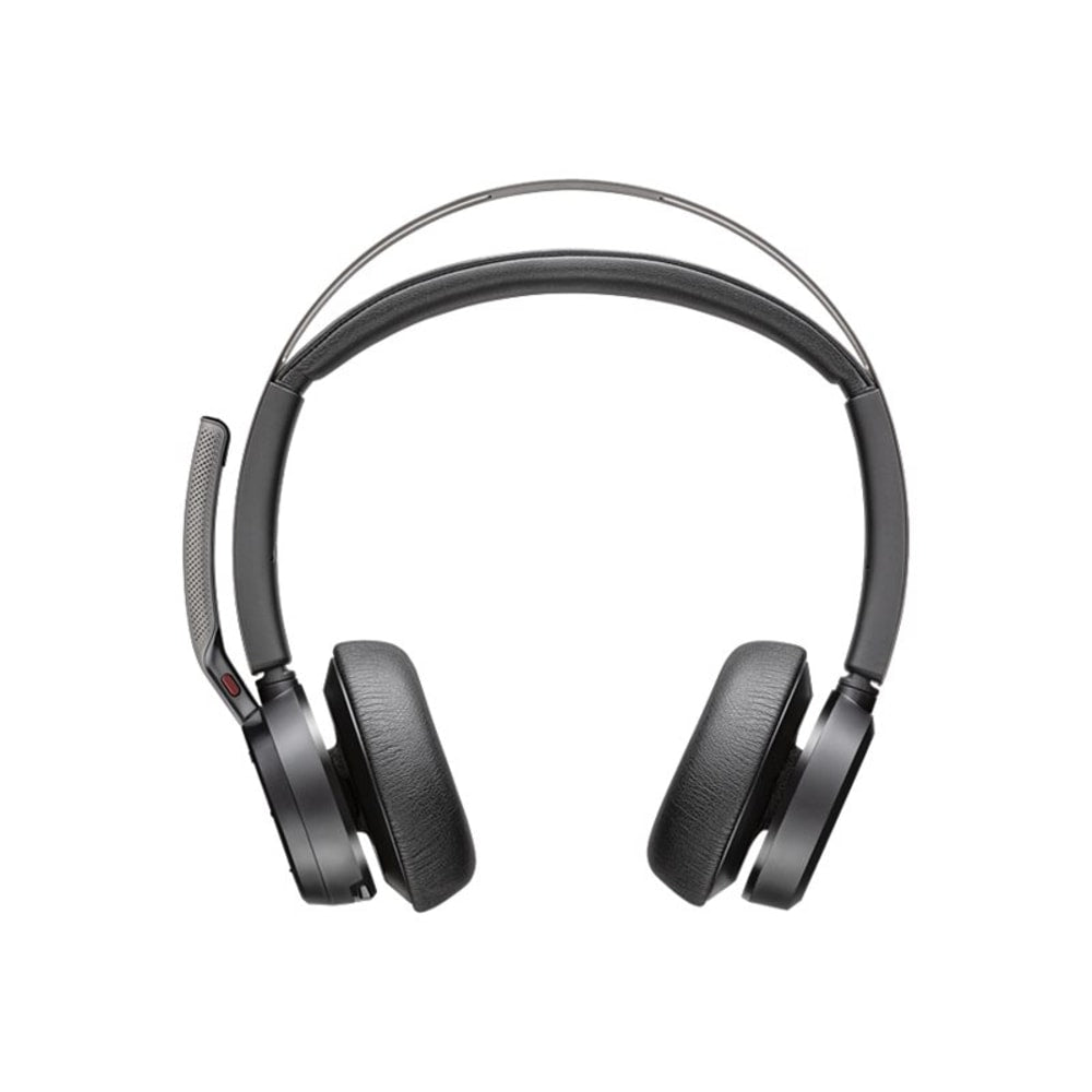 Poly Voyager Focus 2 Microsoft Teams Certified USB-C Headset - Siri, Google Assistant - Stereo - USB Type C, Micro USB - Wired/Wireless - Bluetooth - 164 ft - 20 Hz - 20 kHz - On-ear, Over-the-head - Binaural - Ear-cup - 4.92 ft Cable