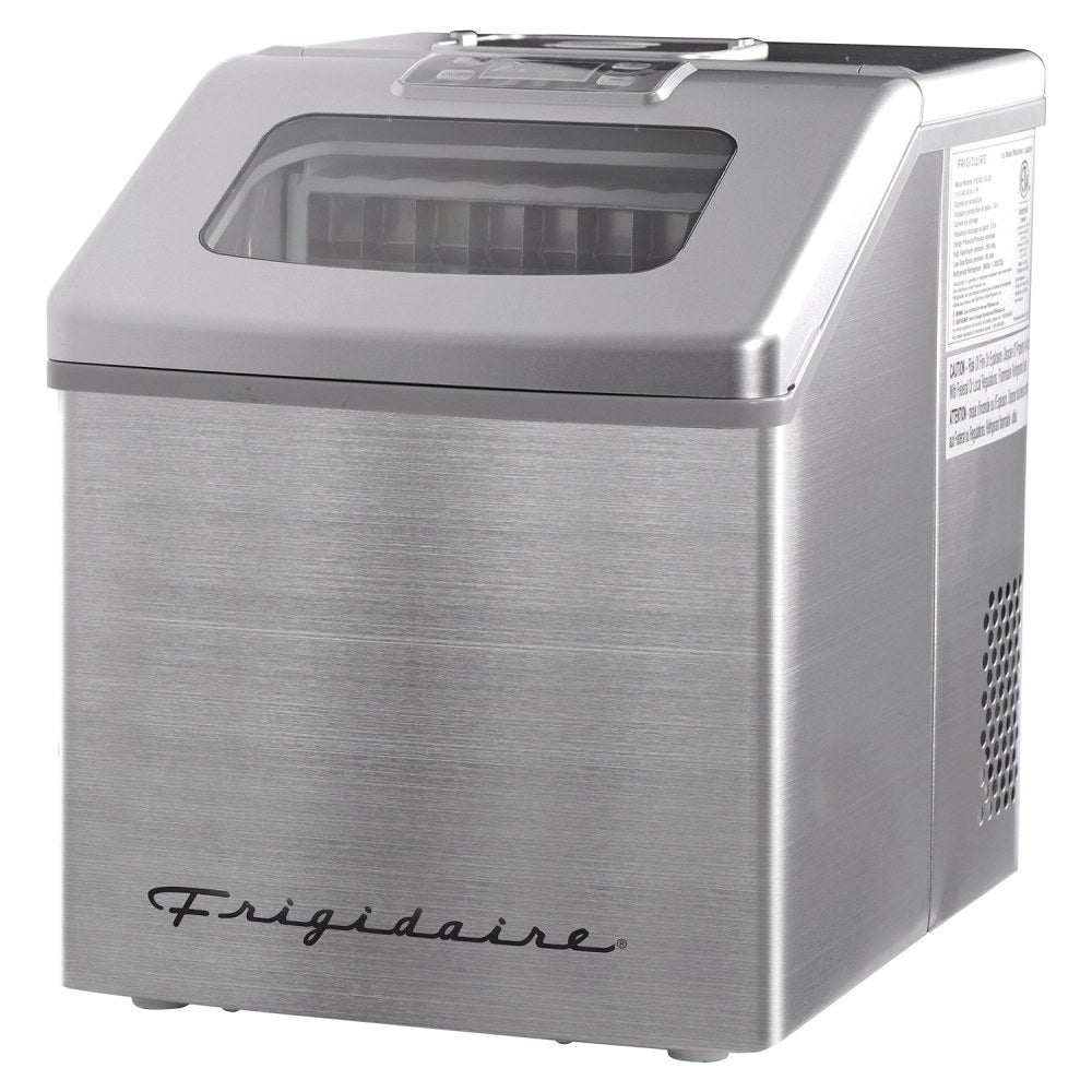 Frigidaire 40-Lb Freestanding Ice Maker, Silver