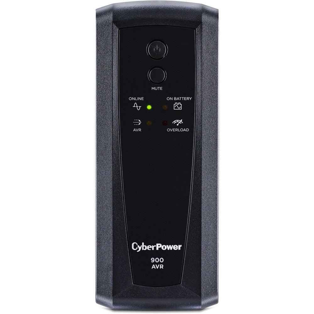CyberPower CP900AVR AVR UPS Systems - 900VA/560W, 120 VAC, NEMA 5-15P, Mini-Tower, 10 Outlets, PowerPanel Personal, $300000 CEG, 3YR Warranty