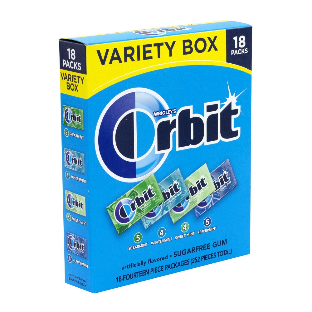 Orbit Sugar-Free Mint Gum, Box Of 18